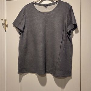 EUC Lafayette 148 Short Sleeve Shirt XL